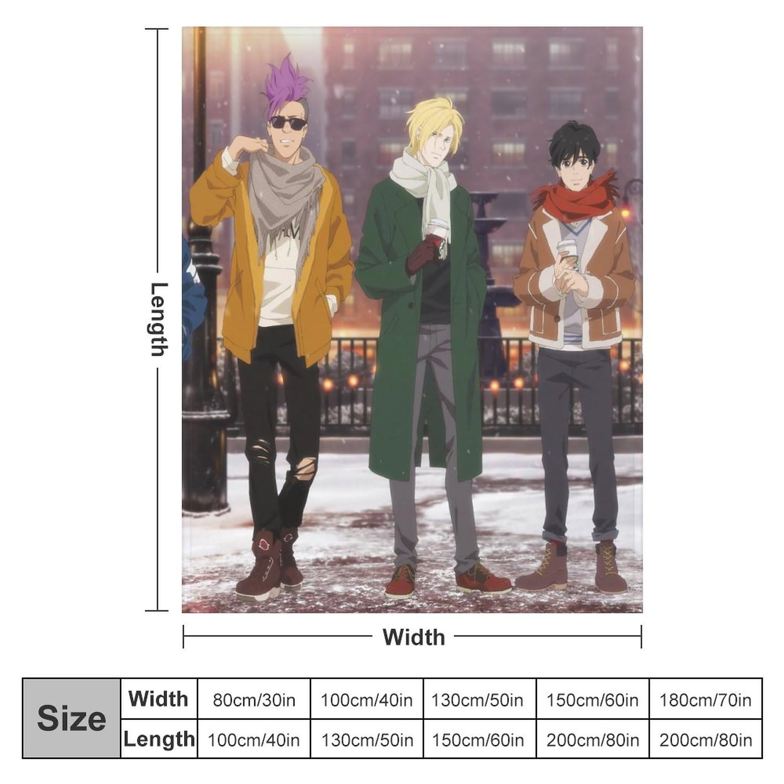 Amazon｜ブランケット BANANA FISH バナナフィッシュ A英 奥村 英二